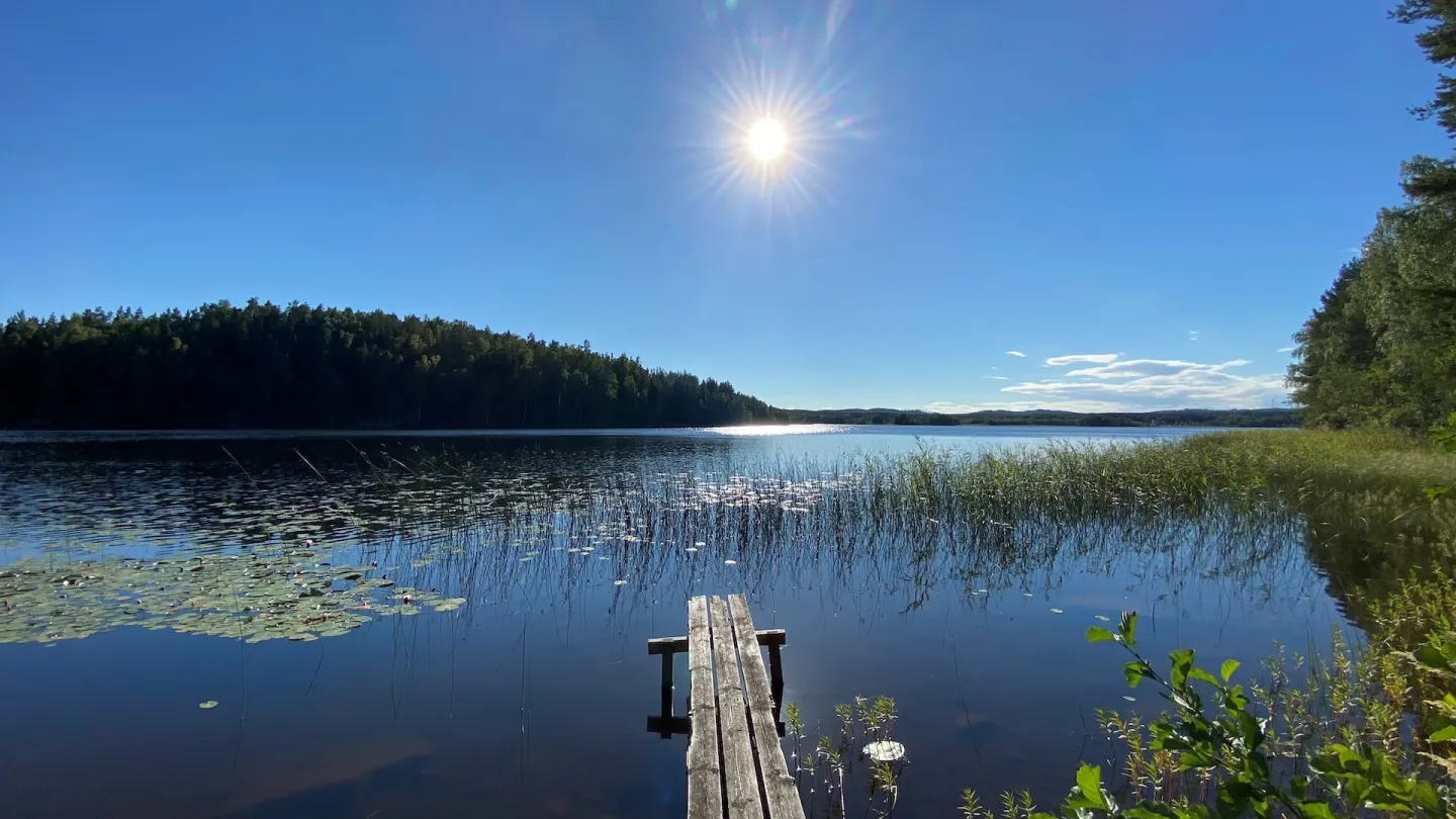 Badbrygga en solig sommardag 