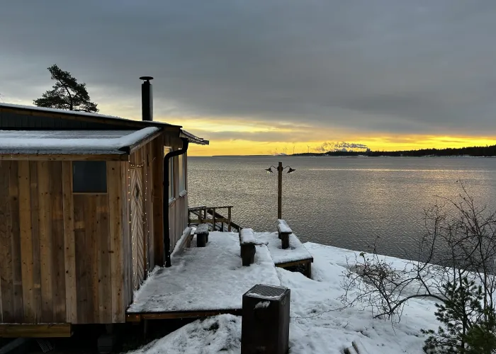 Vedeldad bastu & kallbad