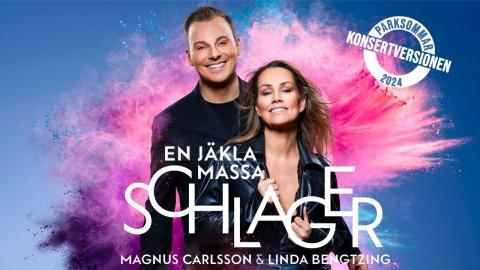 Affisch med artisterna Linda Bengtzing och Magnus Carlsson