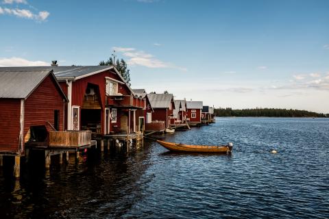 Mellanfjärden Fishing Hamlet. Photo by Philippe Rendu.